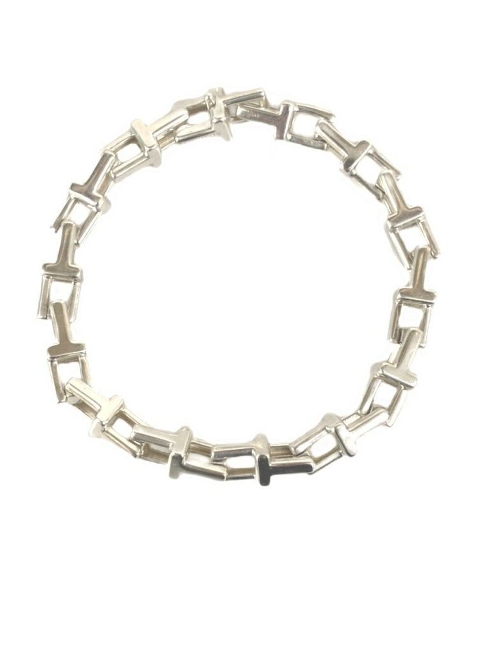 Tiffany & Co T Narrow Chain Bracelet Silver